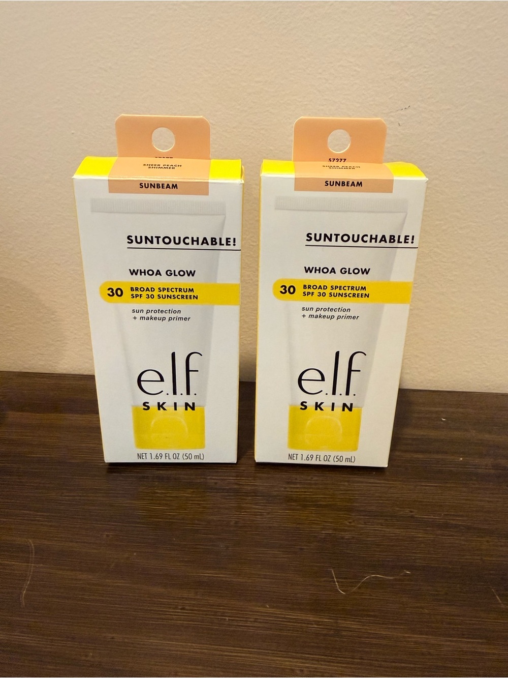 e.l.f. Skin Suntouchable! Whoa Glow SPF 30 Sunscreen + Primer - Sunbeam - 2 pack